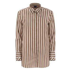 FAY Women's Striped Cotton Poplin Shirt Women BROWN Shirts